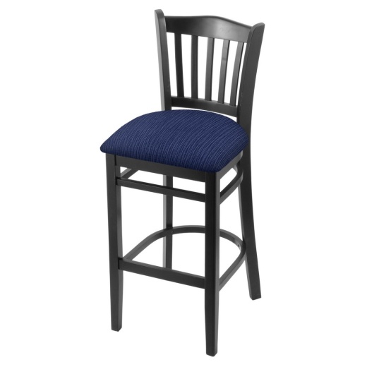 3120 30" Bar Stool With Black Finish And Graph Anchor Seat