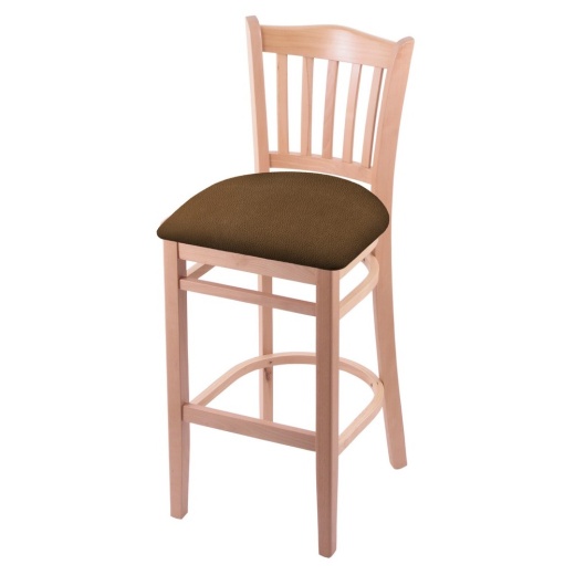 3120 30" Bar Stool With Natural Finish And Rein Thatch Seat