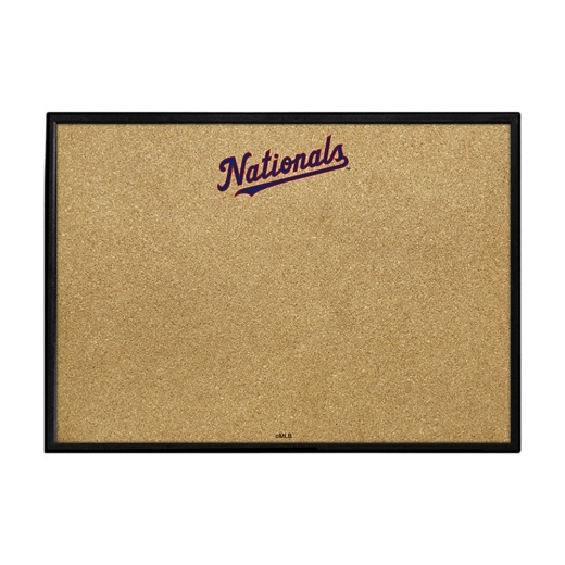 Washington Nationals: Wordmark Framed Corkboard