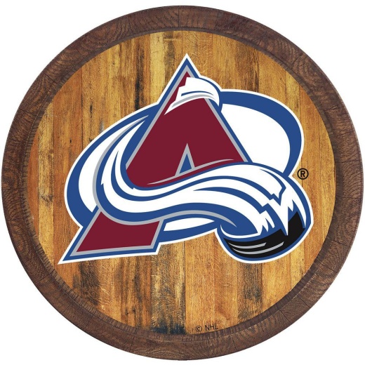 Colorado Avalanche: "Faux" Barrel Top Sign
