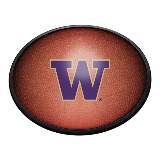 Washington Huskies: Pigskin Oval Slimline Lighted Wall Sign