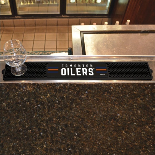 Edmonton Oilers Bar Drink Mat 3.25In. X 24In
