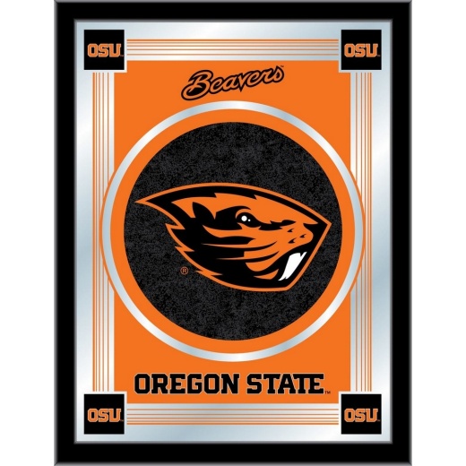 Oregon State University 17"X22" Logo Wall Mirror By Holland Bar Stool Company Design 1