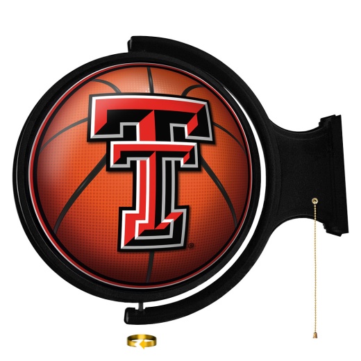 Texas Tech Red Raiders: Basketball Original Round Rotating Lighted Wall Sign