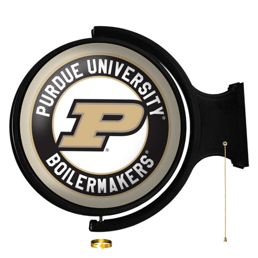 Purdue University Boilermakers Rotating Illuminated Team Spirit Wall Signround