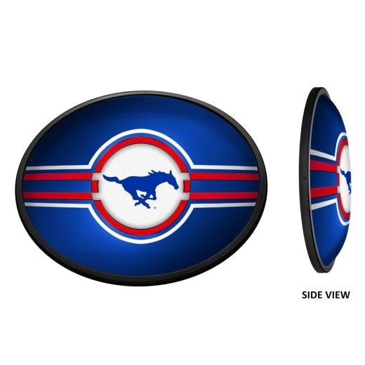 Smu Southern Methodist Mustangs Slimline Led Team Spirit Wall Signprimary Logo