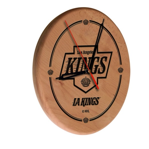 Los Angeles Kings Laser Engraved Wood Clock By The Holland Bar Stool Co