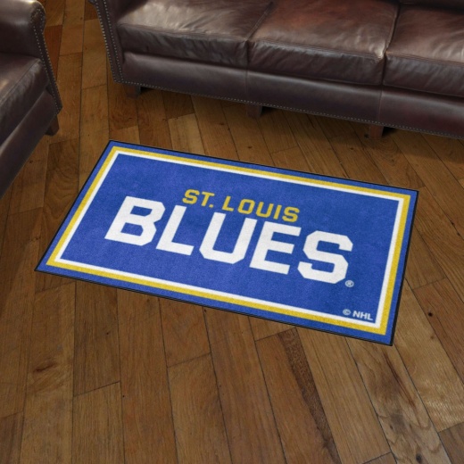 St. Louis Blues Plush Area Rug 3Ft. X 5Ft. (36" X 60")