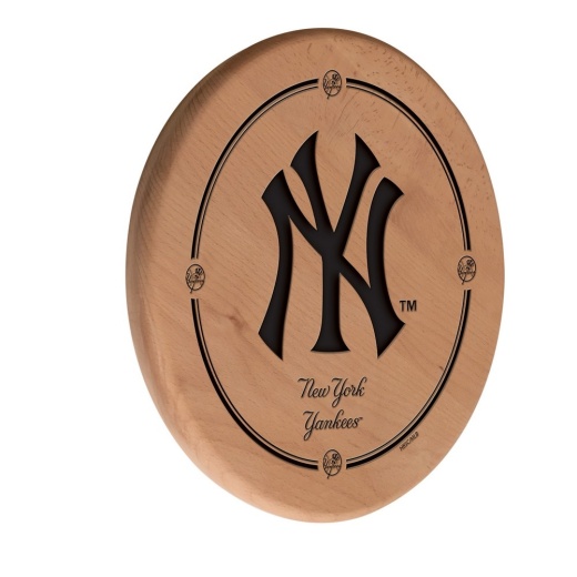 York Yankees 13" Laser Engraved Solid Wood Sign By Holland Bar Stool Co