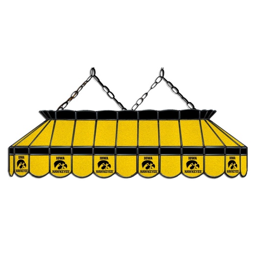 University Of Iowa 40" Glass Lamp