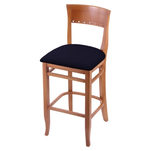 3160 30" Bar Stool With Medium Finish And Canter Twilight Seat