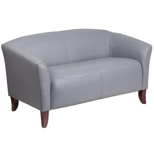 Hercules Imperial Series Gray Leathersoft Loveseat