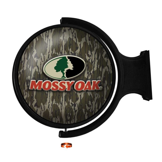 Mossy Oak Bottomland: Original Round Rotating Lighted Wall Sign