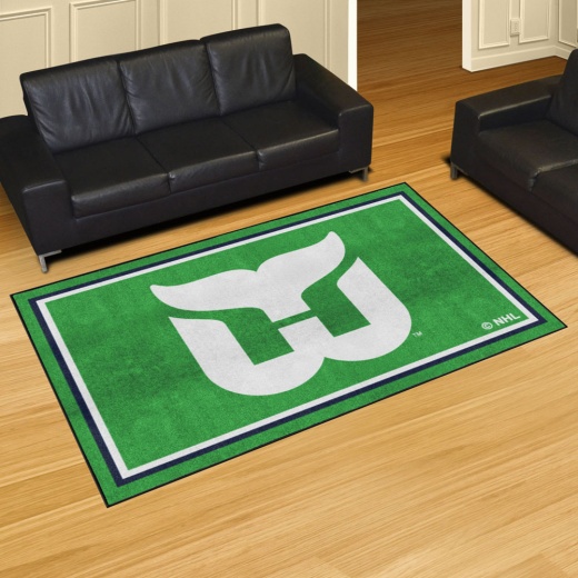 Retro Nhl Hartford Whalers Plush Area Rug Whalers Vintage '80S Logo