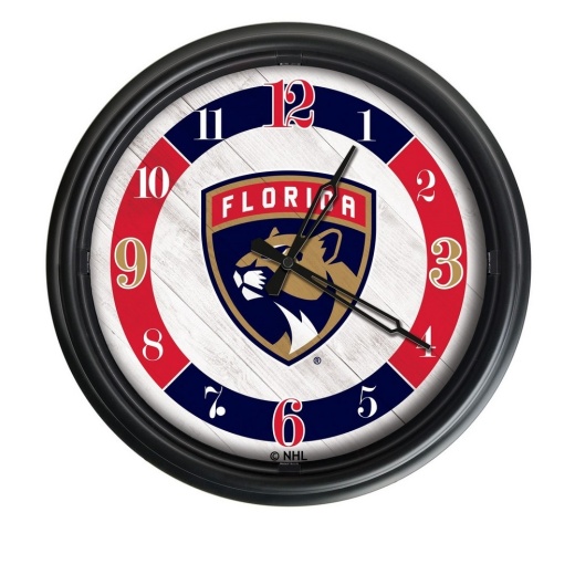 Florida Panthers Indoor/Outdoor Led Wall Clock By Holland Bar Stool Co