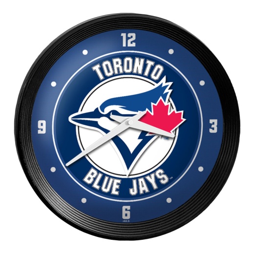 Toronto Blue Jays: Ribbed Frame Wall Clock