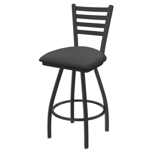 Xl 410 Jackie Swivel Stool With Pewter Finish And Canter Storm Seat