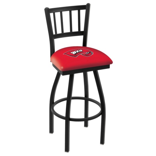 L018 Black Wrinkle Western Kentucky Swivel Bar Stool With Jailhouse Style Back By Holland Bar Stool Co