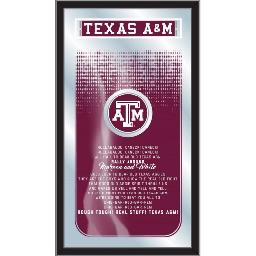 Texas A&M 26" X 15" Fight Song Mirror By Holland Bar Stool Company