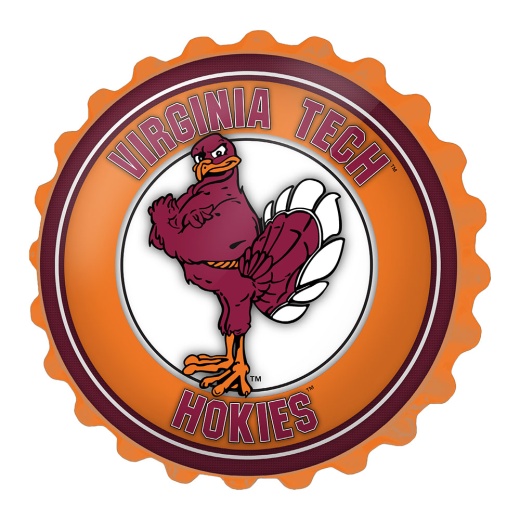 Virginia Tech Hokies: Mascot Bottle Cap Wall Sign