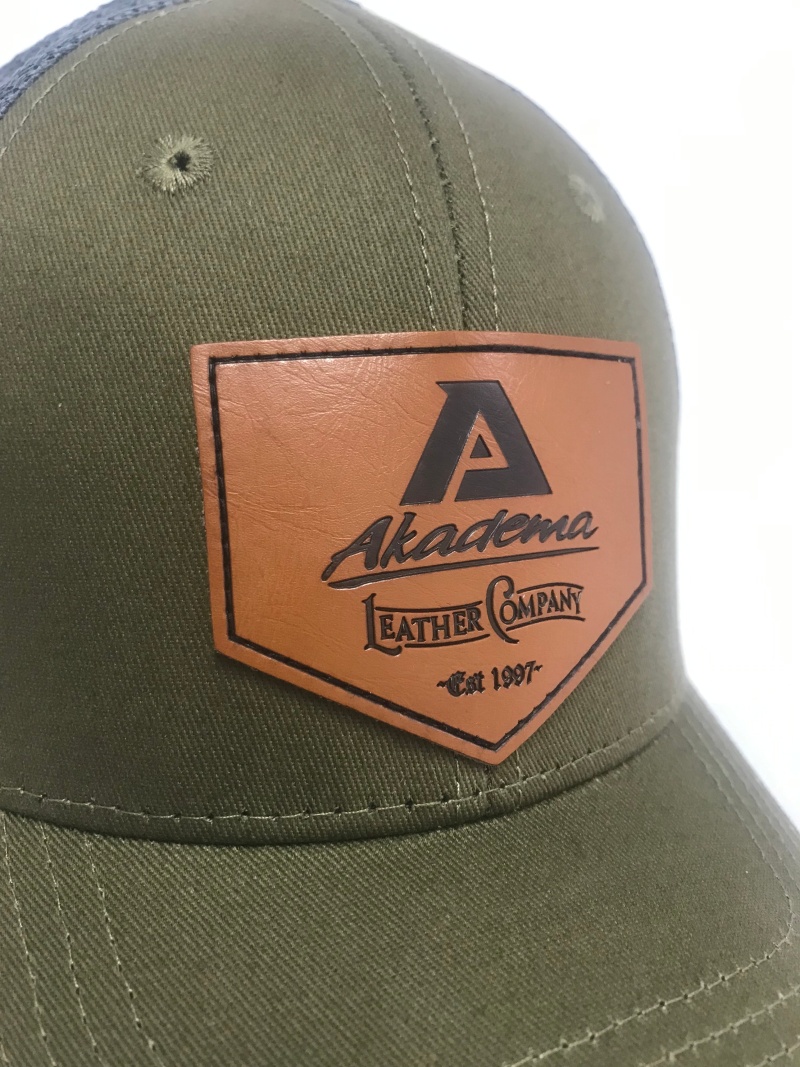 Akadema Green Leather Company Trucker Hat - Green