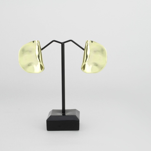 Alamode 3W1760g Flash Gold Brass Earrings with No Stone