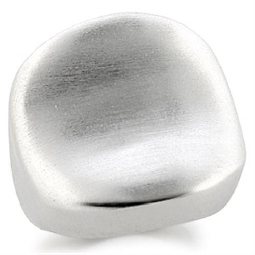 9W178 Rhodium Brass Ring Without Stone by Alamode