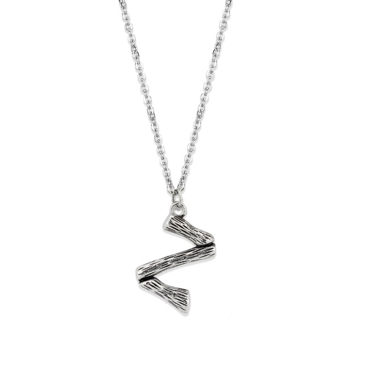 Tk3853z High Polished Stainless Steel Chain Initial Pendant - Letter Z - 16"