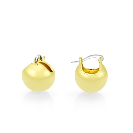Alamode 3W1753g Flash Gold Brass Earring with No Stone