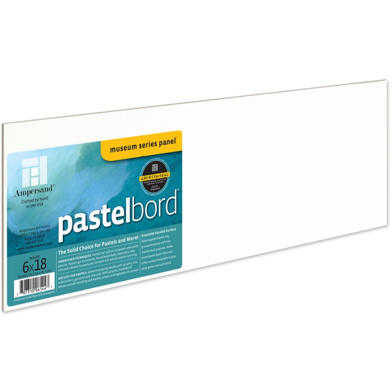 Pastelbord White 1/8" Flat 6x18