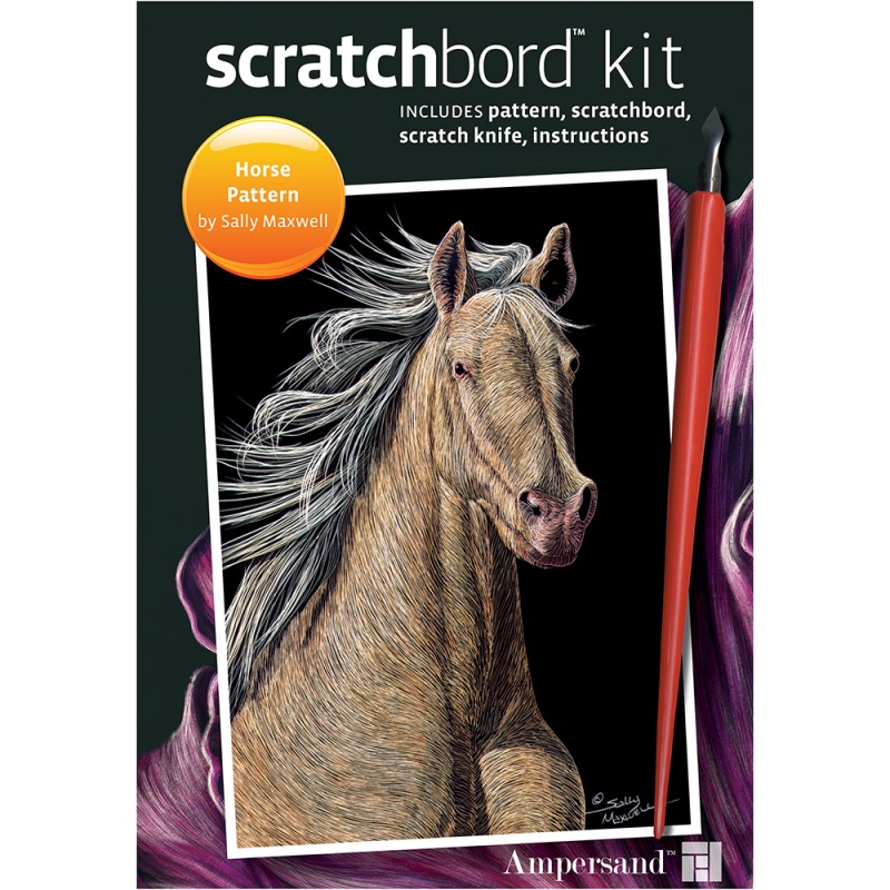 Scratchbord Kit - Horse