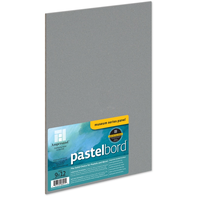 Pastelbord Grey 1/8" Flat 9x12