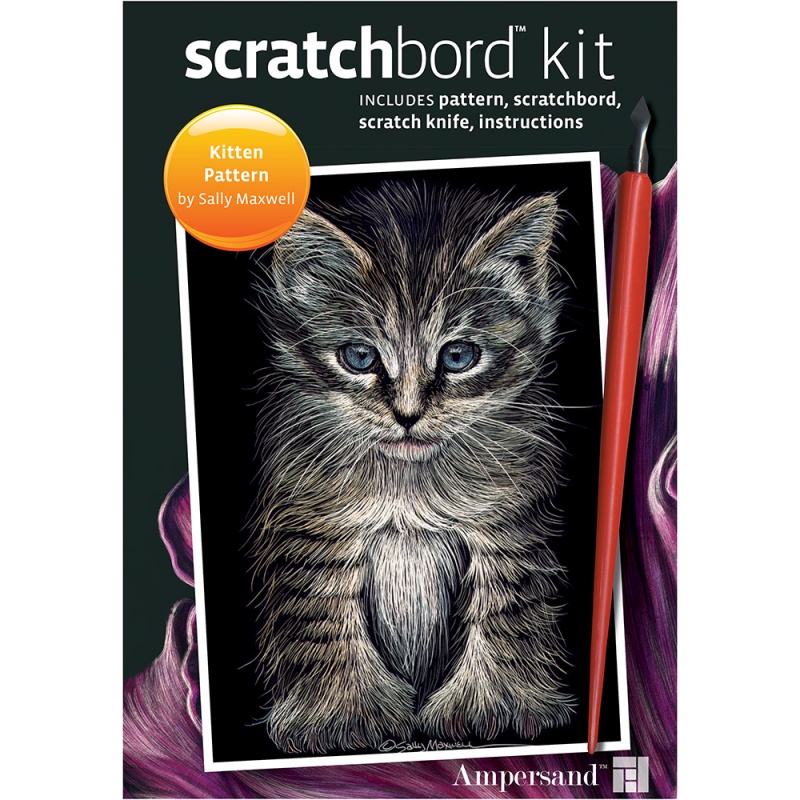Scratchbord Project Kit: Kitten