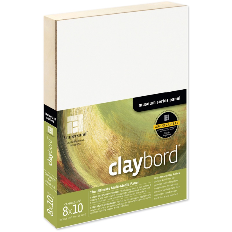 Claybord 3/4" Cradled 8x10