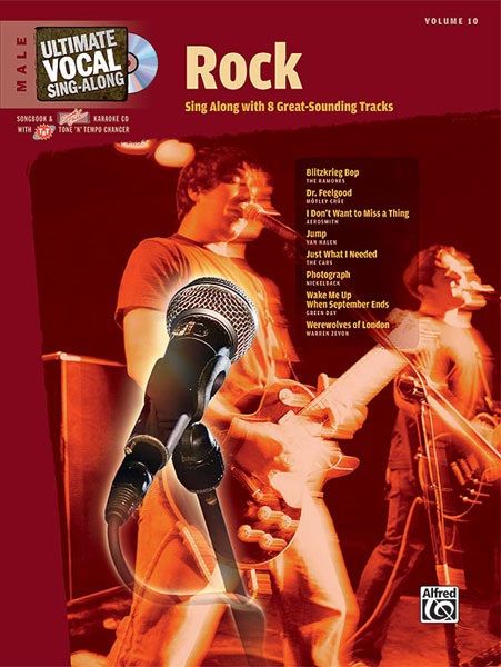 Ultimate Vocal Sing-Along: Rock (Male Voice) Book & Enhanced Cd