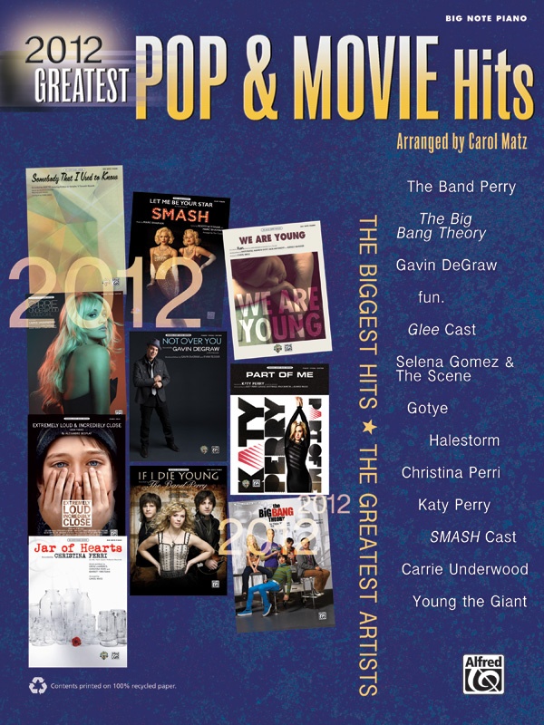 2012 Greatest Pop & Movie Hits The Biggest Hits * The Greatest Artists Book