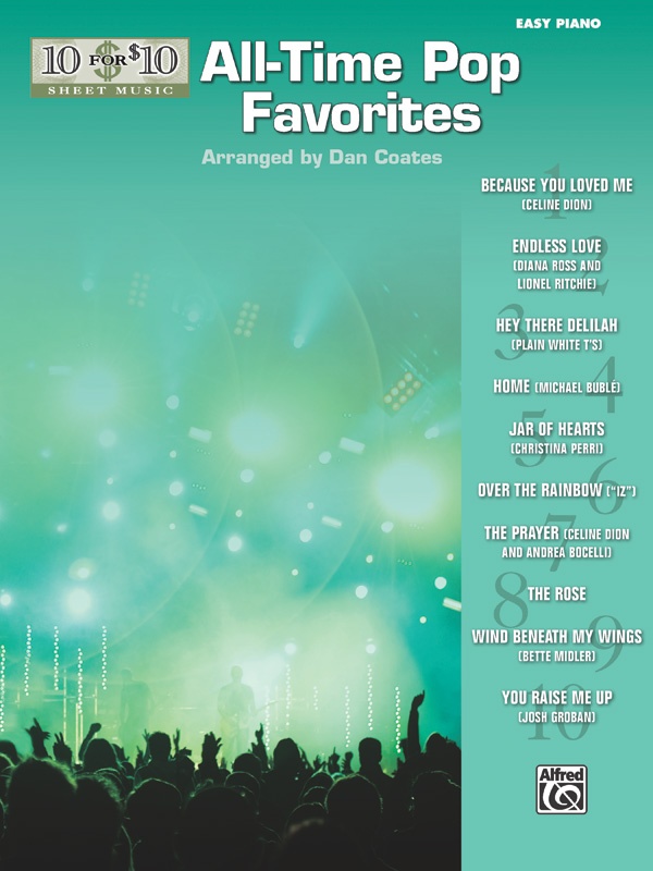 10 For 10 Sheet Music: All-Time Pop Favorites Book