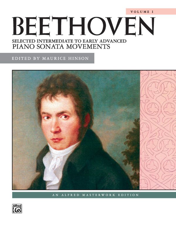 Beethoven: Selected Intermediate To Early Advanced Piano Sonata Movements, Volume 1 Book