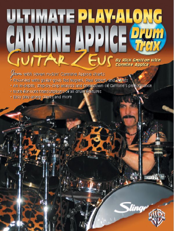 Ultimate Play-Along Drum Trax: Carmine Appice Guitar Zeus Jam With Seven Rockin' Carmine Appice Charts Book & 2 Cds