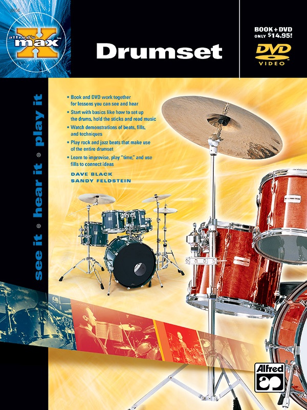 Alfred's Max™ Drumset See It * Hear It * Play It Book & Dvd