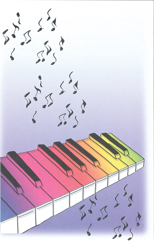 Schaum Recital Programs (Blank) #66: Rainbow Keyboard 25 Programs (Blank)