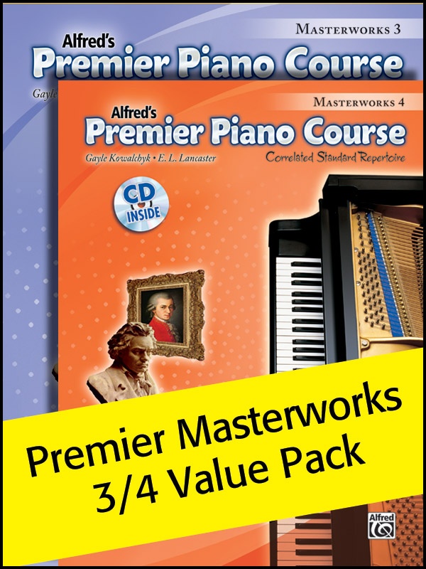 Premier Piano Course, Masterworks 3 & 4 (Value Pack)