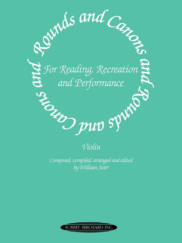 Rounds And Canons For Reading, Recreation, And Performance Book