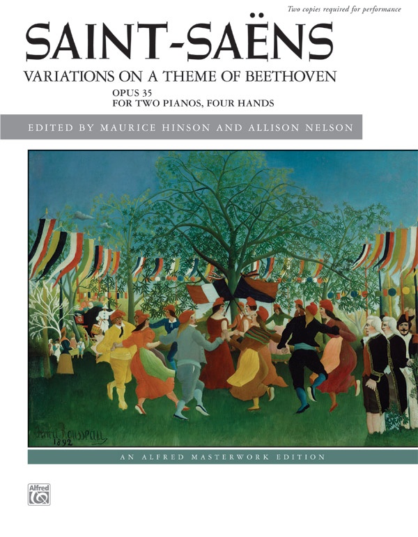 Saint-SaëNs: Variations On A Theme Of Beethoven, Opus 35 Book