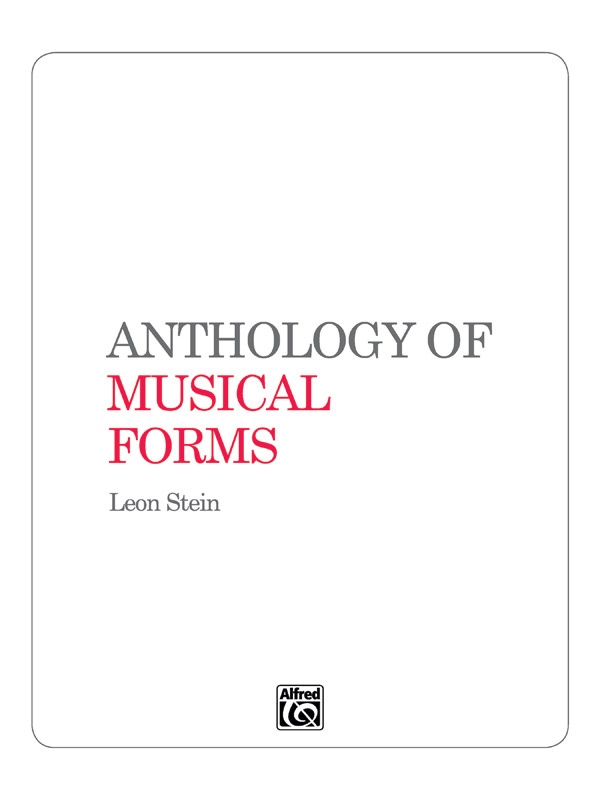 Anthology Of Musical Forms Book