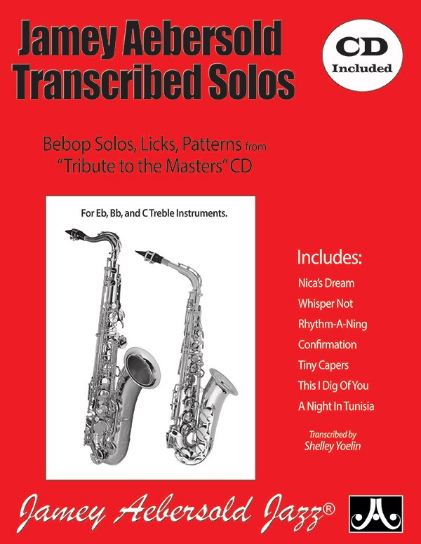 Jamey Aebersold Transcribed Solos Bebop Solos, Licks, Patterns Book & Cd
