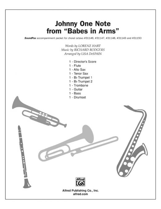 Johnny One Note From The Musical Babes In Arms Instrumental Parts