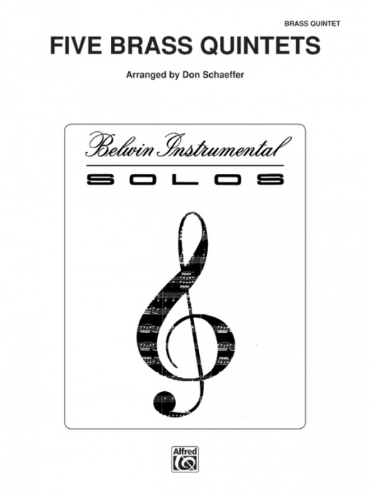 Five Brass Quintets Book - Arranged by Don Schaeffer