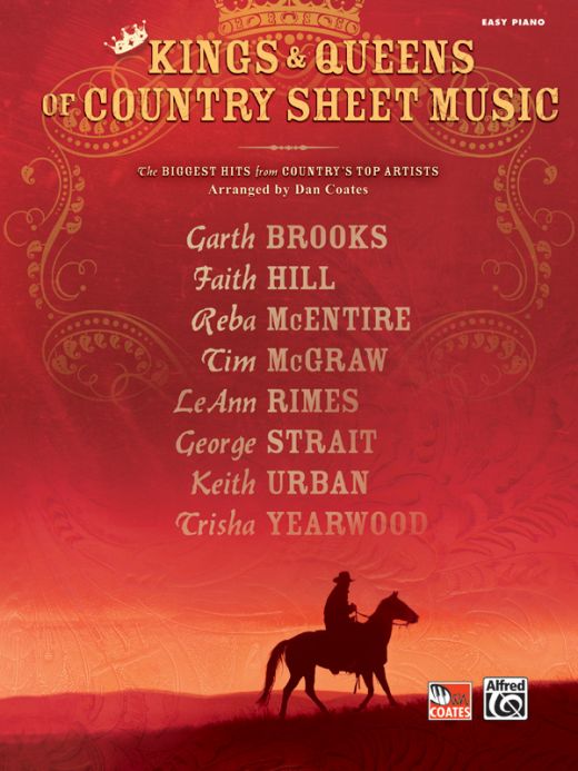 Kings & Queens Of Country Sheet Music Book - Easy Piano Version