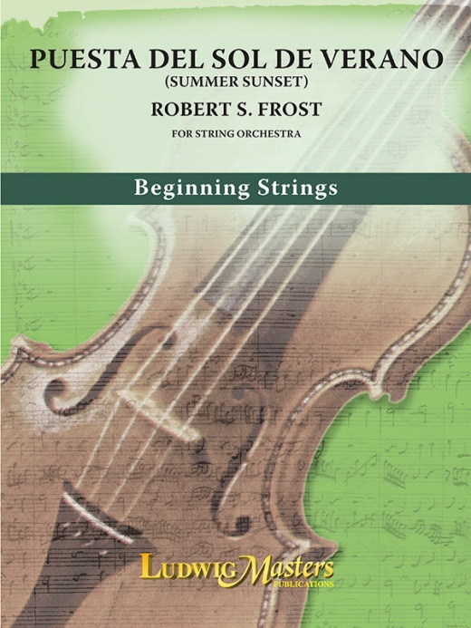 Puesta Del Sol De Verano Conductor Score - Latin Waltz for String Orchestra